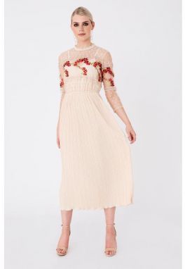 Kvetinové midaxi šaty