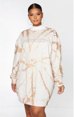 Mikinové batikované šaty