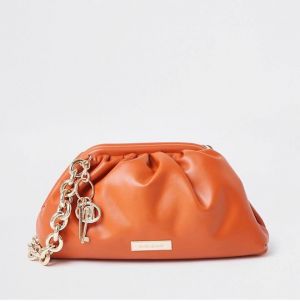 Príručná kabelka v oranžovej farbe