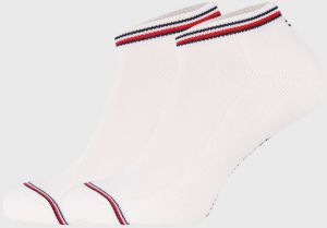 2 PACK bielych ponožiek Tommy Hilfiger Iconic Sneaker
