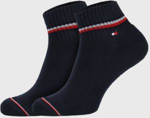 2 PACK modrých členkových ponožiek Tommy Hilfiger Iconic