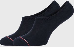 2 PACK modrých nízkych ponožiek Tommy Hilfiger Iconic