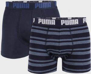 2 PCK tmavomodrých boxeriek Puma Heritage Stripe