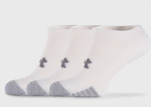 3 PACK bielych ponožiek Under Armour