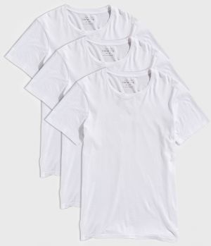 3 PACK bielych tričiek Austin