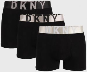 3 PACK čiernych boxeriek DKNY Ozark