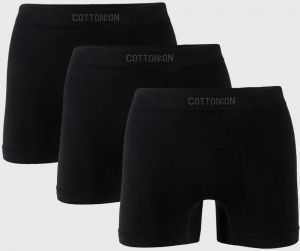 3 PACK čiernych boxeriek Trunk