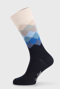 Ponožky Happy Socks Faded Diamond modré