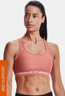 Tehlová športová podprsenka Under Armour Crossback Heather