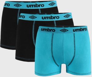 3 PACK čierno-modrých boxeriek Umbro BIO