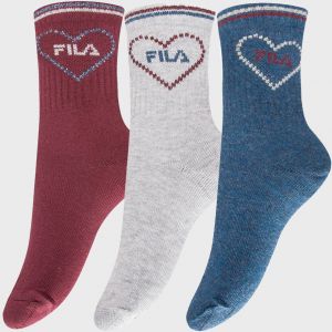 3 PACK dievčenských ponožiek FILA Fashion Girl