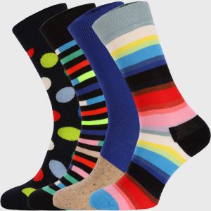 4 PACK ponožiek Happy Socks New Classic