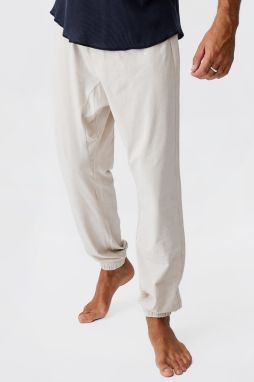 Krémové pyžamové nohavice Organic Cotton