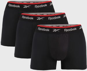 3 PACK čiernych boxeriek Reebok Basic Sport