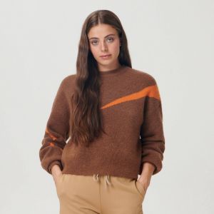 Sinsay - Oversize sveter - Hnědá