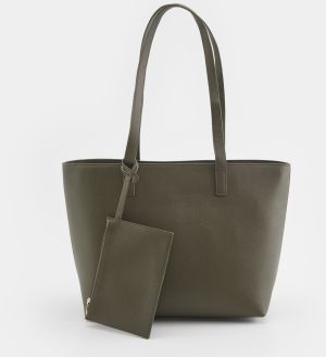 Sinsay - Shopper taška - Khaki