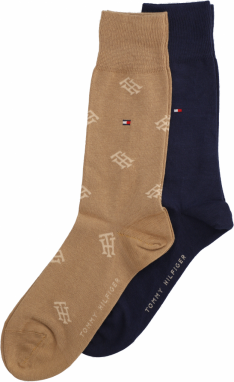 Tommy Hilfiger SOCK MONOGRAM AOP OC 2P