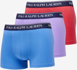 Ralph Lauren Stretch Cotton Classic Trunk 3-Pack Blue/ Purple/ Red