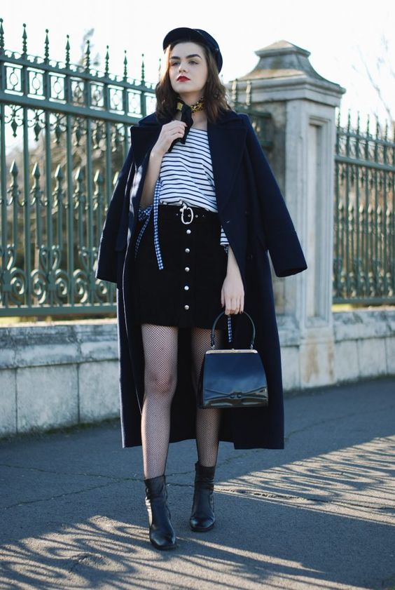 sieťkované pančuchy chic styling