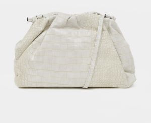 Krémová vzorovaná malá crossbody kabelka Tamaris