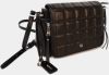 Čierna prešívaná crossbody kabelka Gionni galéria