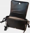 Čierna prešívaná crossbody kabelka Gionni galéria