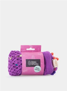 Fialová Česká síťovka Boho 25 l galéria