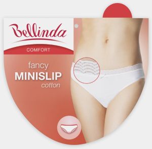 Dámské kalhotky FANCY COTTON MINISLIP - Dámské kalhotky s krajkou - černá