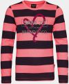 Ružovo-šedé dievčenské pruhované tričko SAM 73 galéria