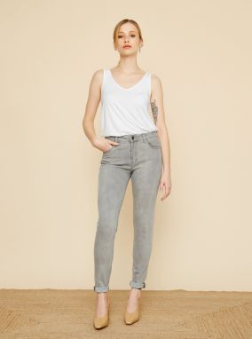 Šedé skinny fit rifle ZOOT Pippa