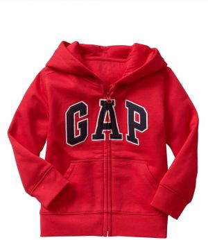 Červená chlapčenská mikina GAP Logo