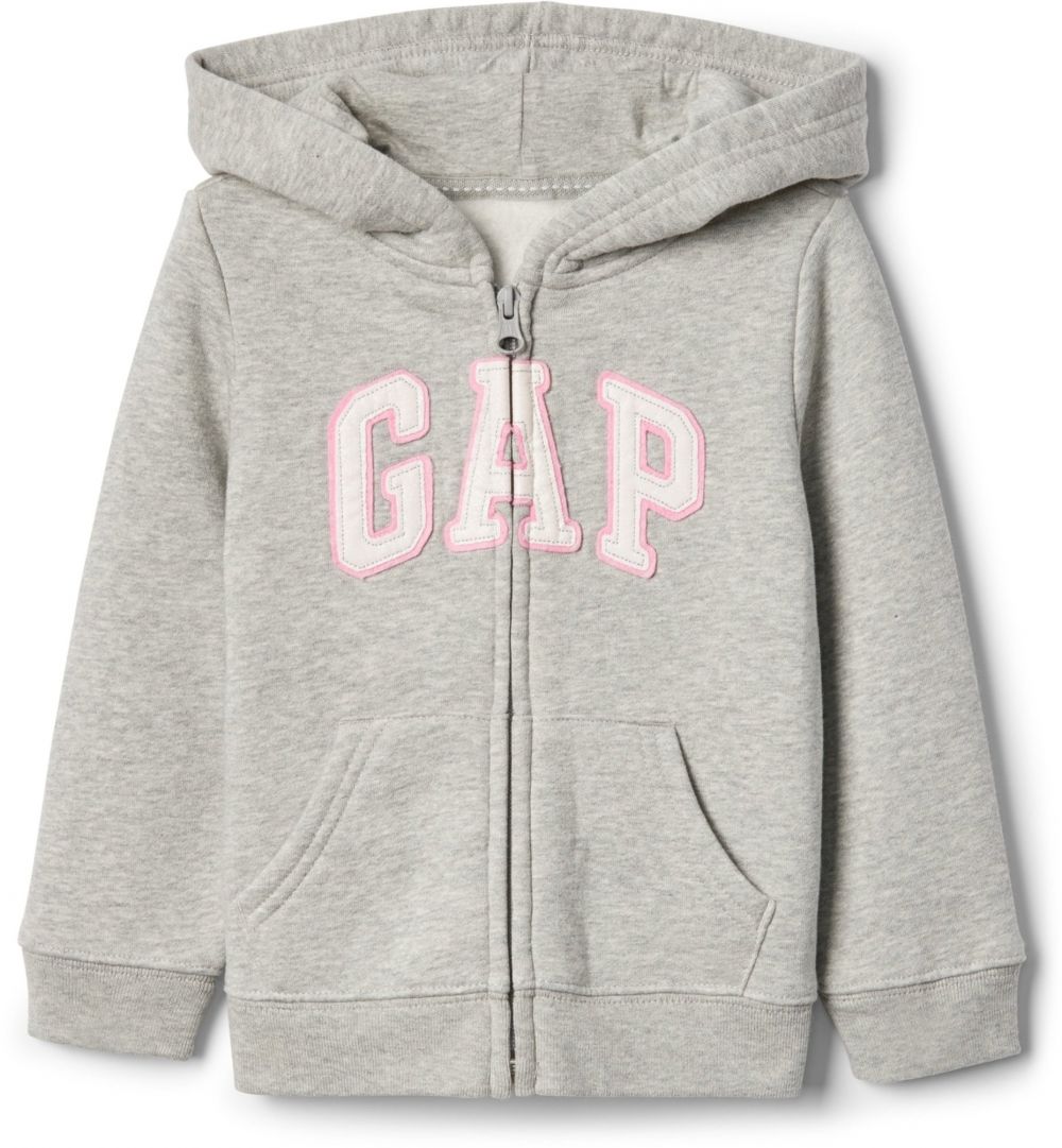 Šedá dievčenská mikina GAP logo