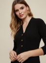 Čierne šaty s gombíkmi Dorothy Perkins galéria