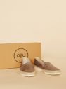 Espadrilky, slip on pre ženy OJJU - hnedá galéria