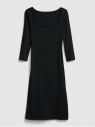 Šaty modern squareneck dress Čierna galéria