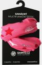 Ružová dievčenská vzorovaná multifunkčná šatka SAM 73 galéria