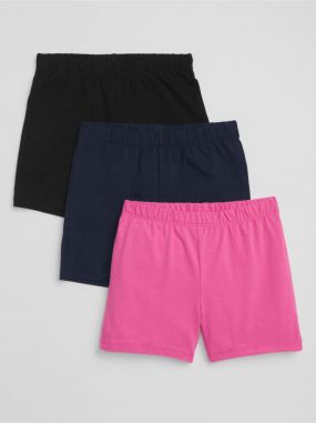 Detské kraťasy cartwheel shorts in stretch jersey, 3ks Farebná