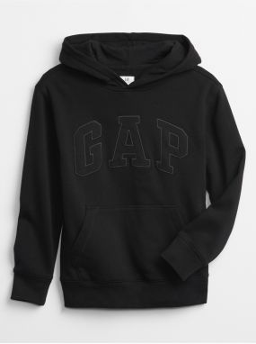 Detská mikina GAP Logo hoodie Čierna