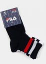 Sada troch párov detských ponožiek v čiernej a bielej farbe FILA galéria