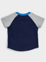 Baby tričko GAP Logo arch raglan tee Modrá galéria