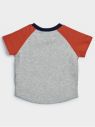 Baby tričko GAP Logo arch raglan tee Šedá galéria