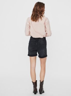 Čierne rifľové kraťasy VERO MODA Joana galéria