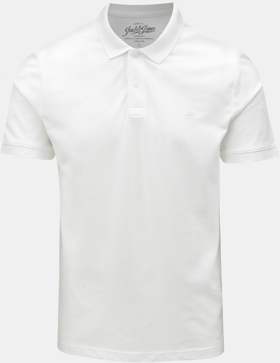 Biela polokošeľa Jack & Jones