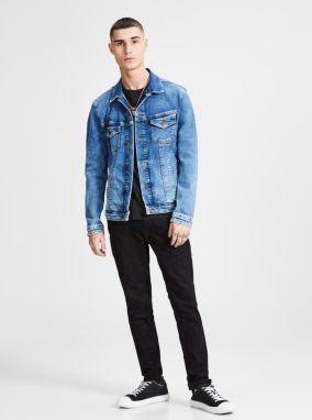 Čierne tričko s potlačou Jack & Jones galéria