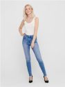 Modré skinny fit rifle s nezakončeným lemom ONLY Blush galéria