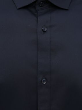 Tmavomodrá slim fit košeľa Jack & Jones Parma galéria