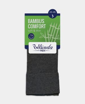 Tmavošedé pánske ponožky Bellinda Bambus Comfort