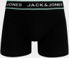 Sada troch boxeriek v modrej a čiernej farbe Jack & Jones Flower galéria