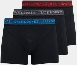 Sada troch čiernych boxeriek Jack & Jones