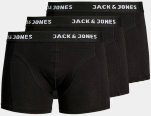 Sada troch čiernych boxeriek Jack & Jones Anthony